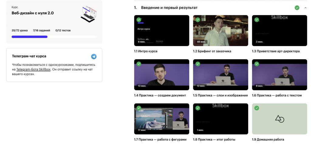Реальный отзыв о курсе Веб-дизайн с нуля Skillbox